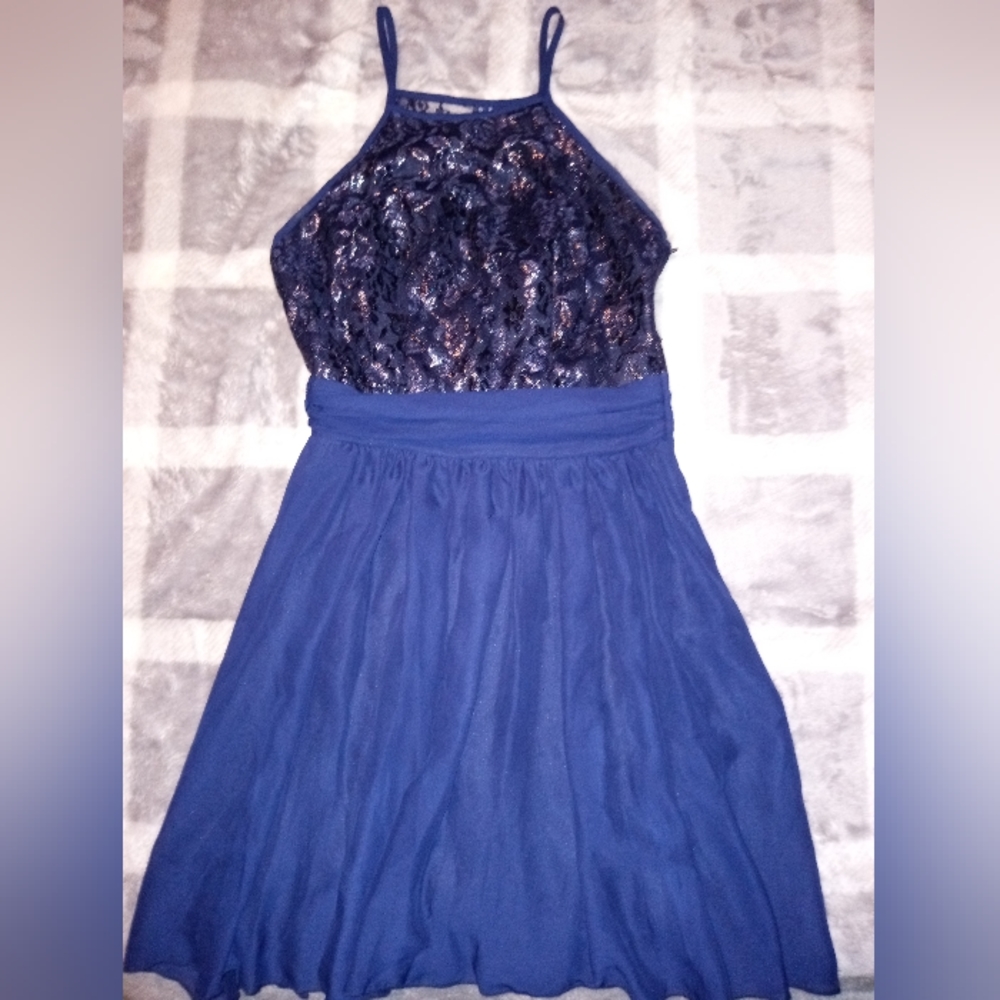 Blue small size dress
